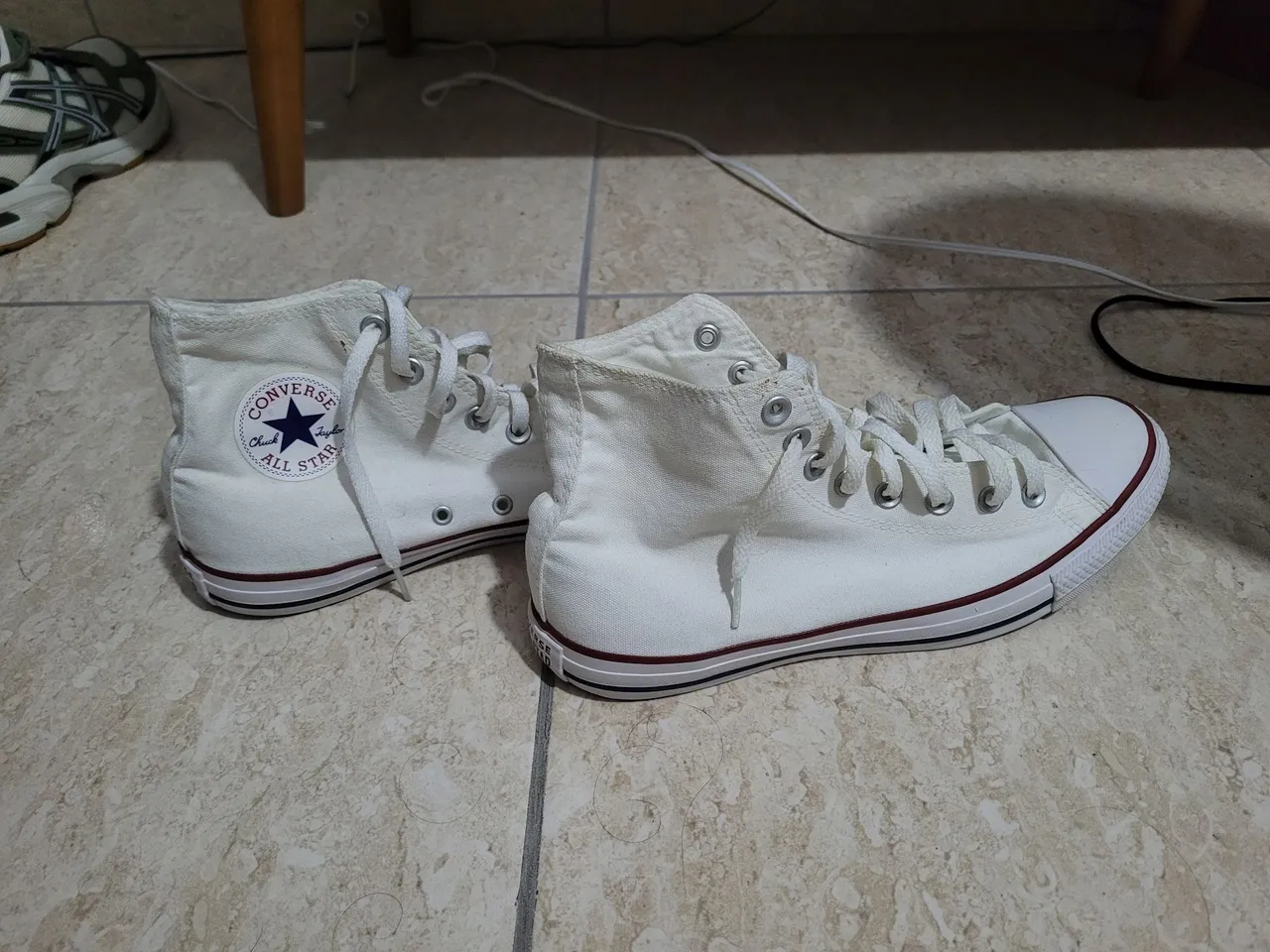 Tênis Converse All Star Branco cano alto