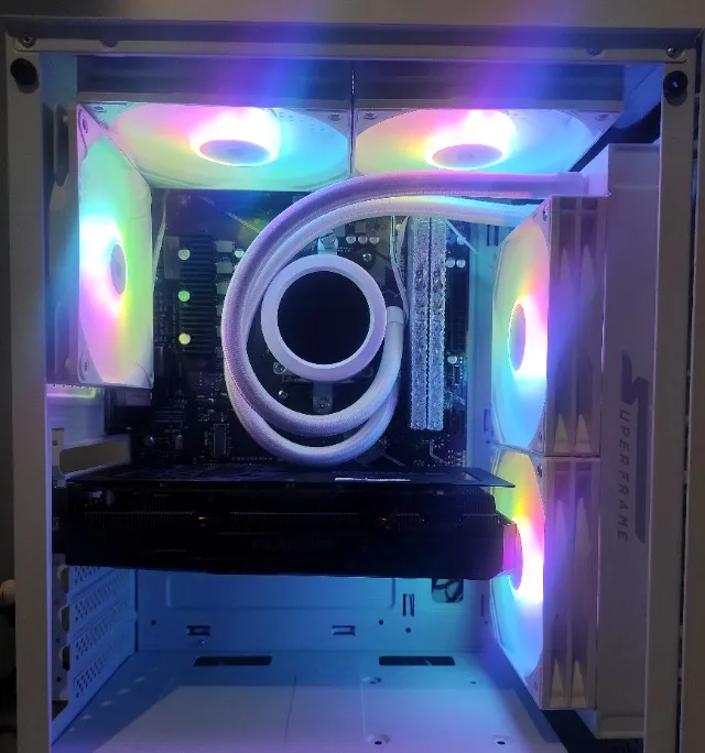 Pc Gamer Branco: Ryzen 5 8600G ou i5-14ª + RTX 2060 Super = 4060 AM5 DDR5 (NOVO)