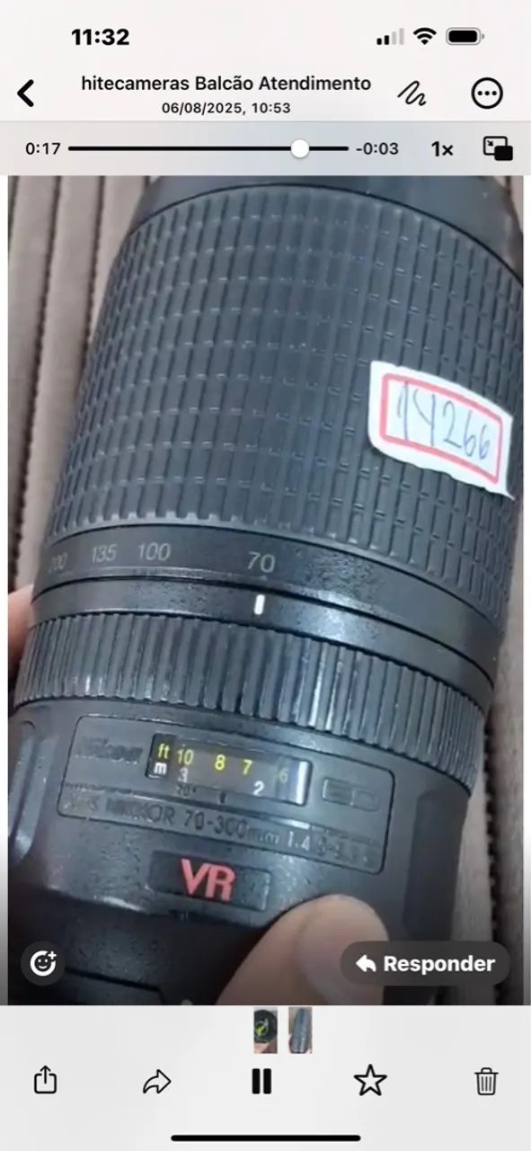 Lente para Câmera Nikon 70-300mm VR - Foto 5