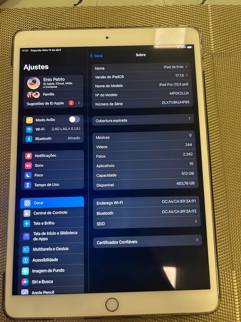 iPad 10 pro Gold 512 GB  - Foto 2