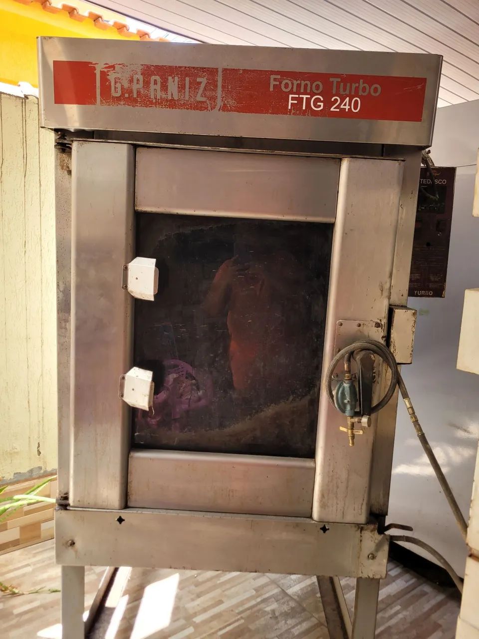 Forno turbo a gas 8 assadeiras ftg 240  g paniz - Foto 2