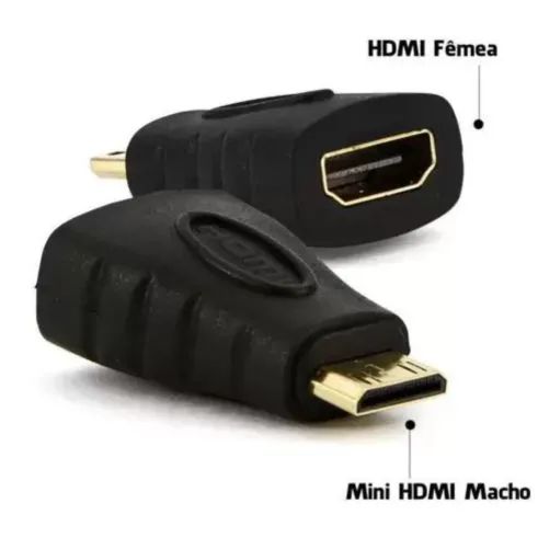 Adaptador HDMI Fêmea para Mini HDMI Macho