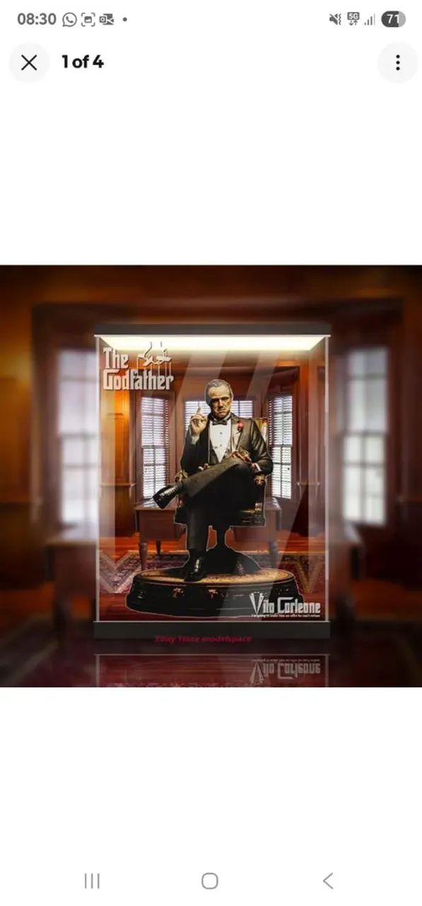 Cenário Damtoys 1/3 O Podereso Chefão - Vito Corleone - The Godfather  - Foto 2