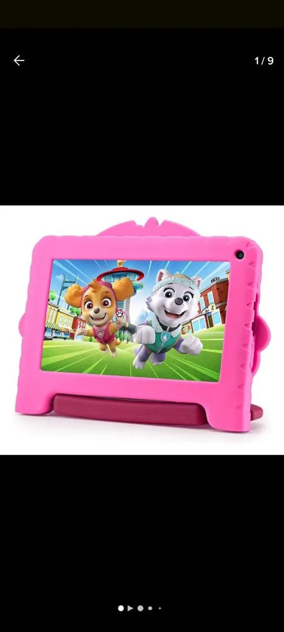 Tablet Infantil Rosa - Desenhos e Jogos