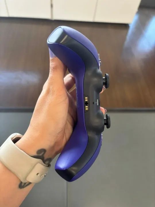 Controle PlayStation DualSense Sem Fio Roxo - Galactic Purple - Foto 4