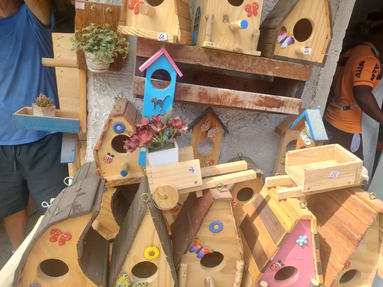 Casinha de passarinhos artesanal decorativa - Foto 6