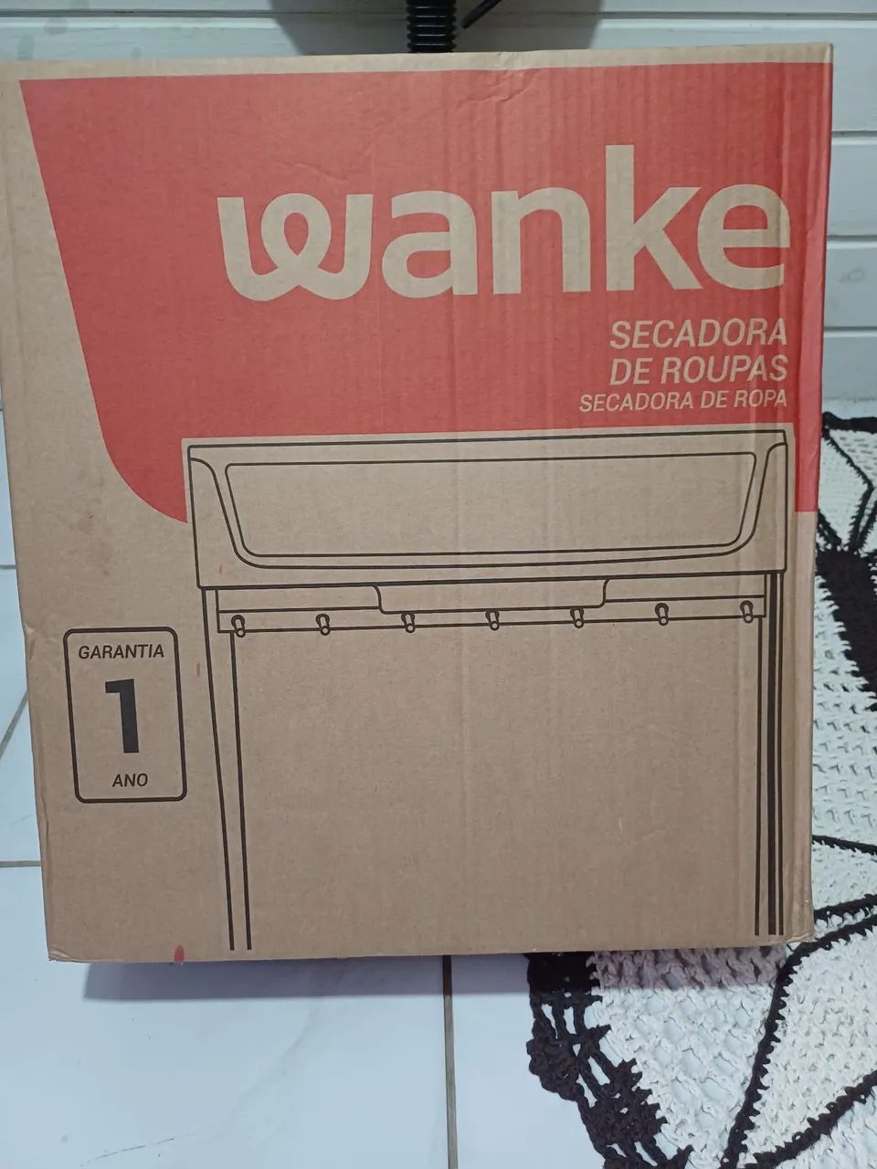 Secadora de roupa de parede 8kg