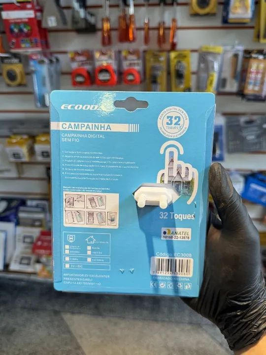 Campainha Residencial Sem Fio Wireless Prova Dágua 110V/220V - Foto 2