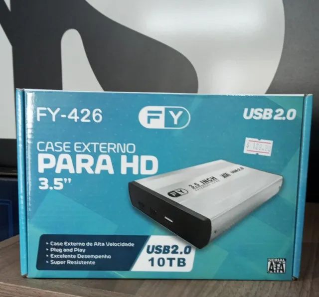 Case Externo  Para HD Sata 3,5" 10tb FY