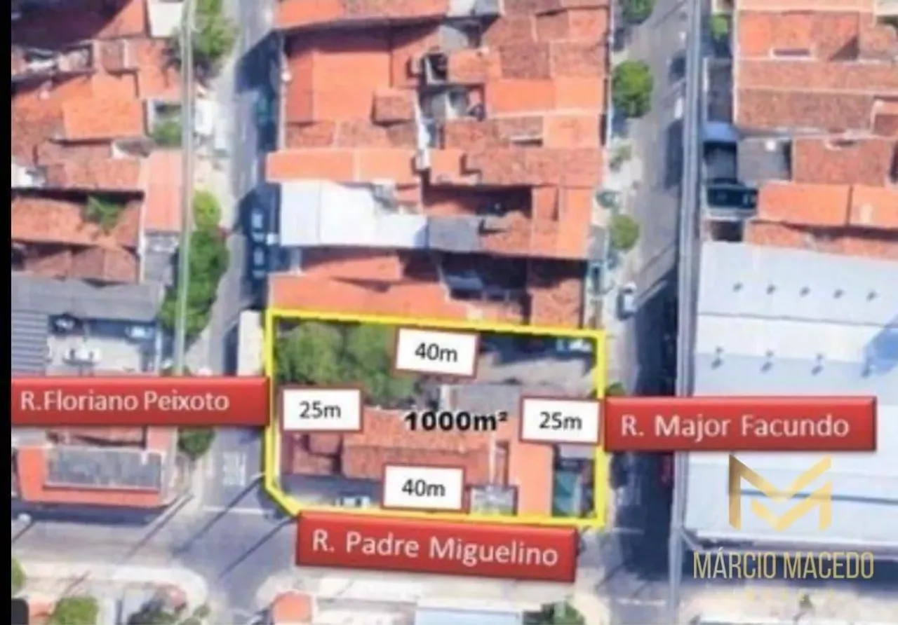 Terreno à venda, 1000 m² por R$ 1.500.000,00 - Fátima - Fortaleza/CE