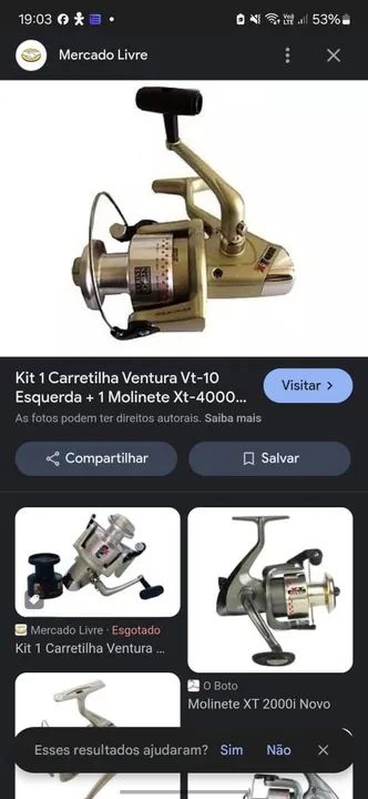 Carretilha de pescar 