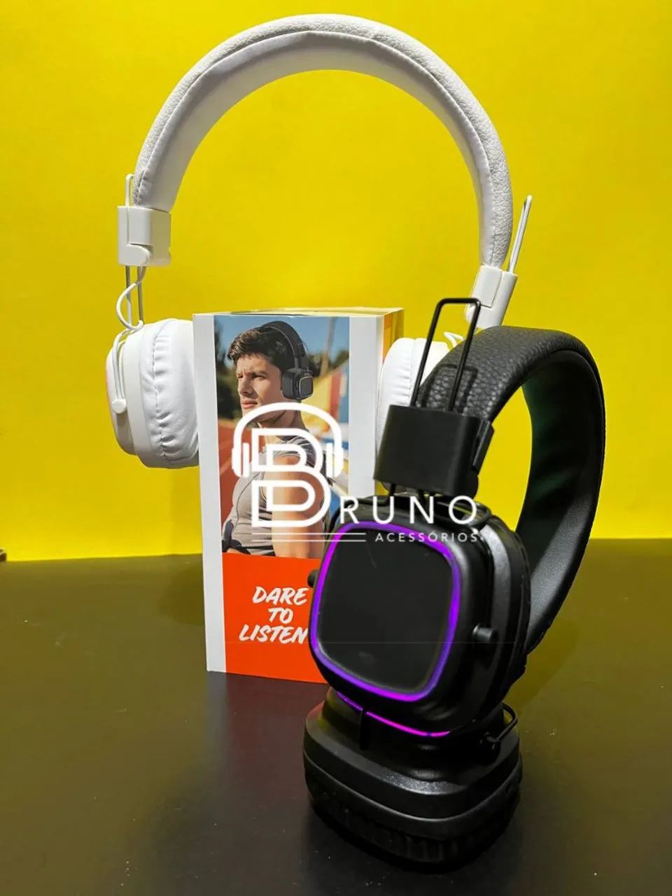Headphone Bluetooth com LED - Design Moderno e Som Imersivo - Foto 2