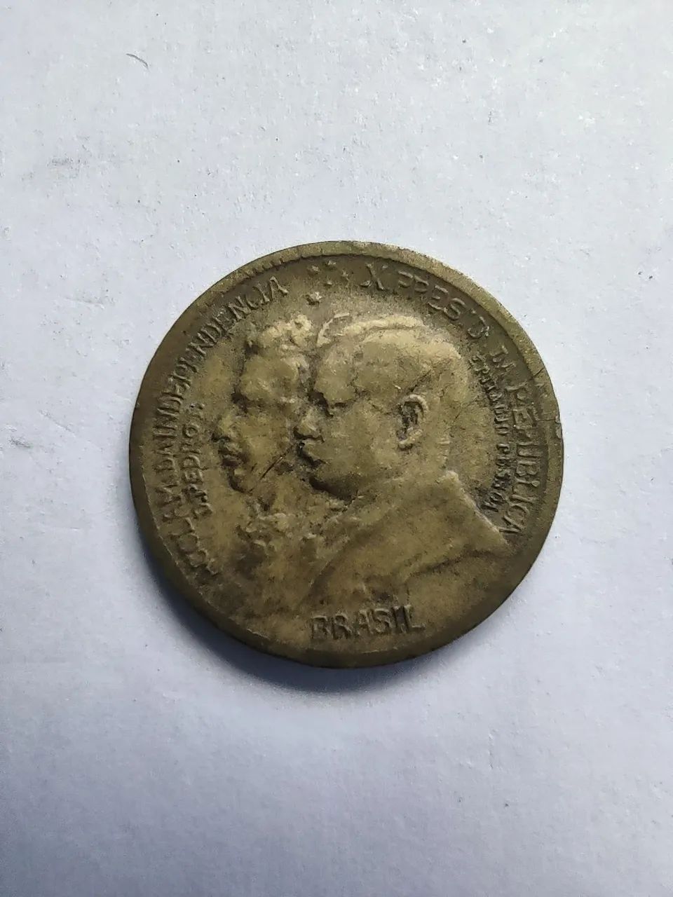 MOEDA 500 RÉIS - 1° CENTENÁRIO DA INDEPENDÊNCIA DO BRASIL  - Foto 2