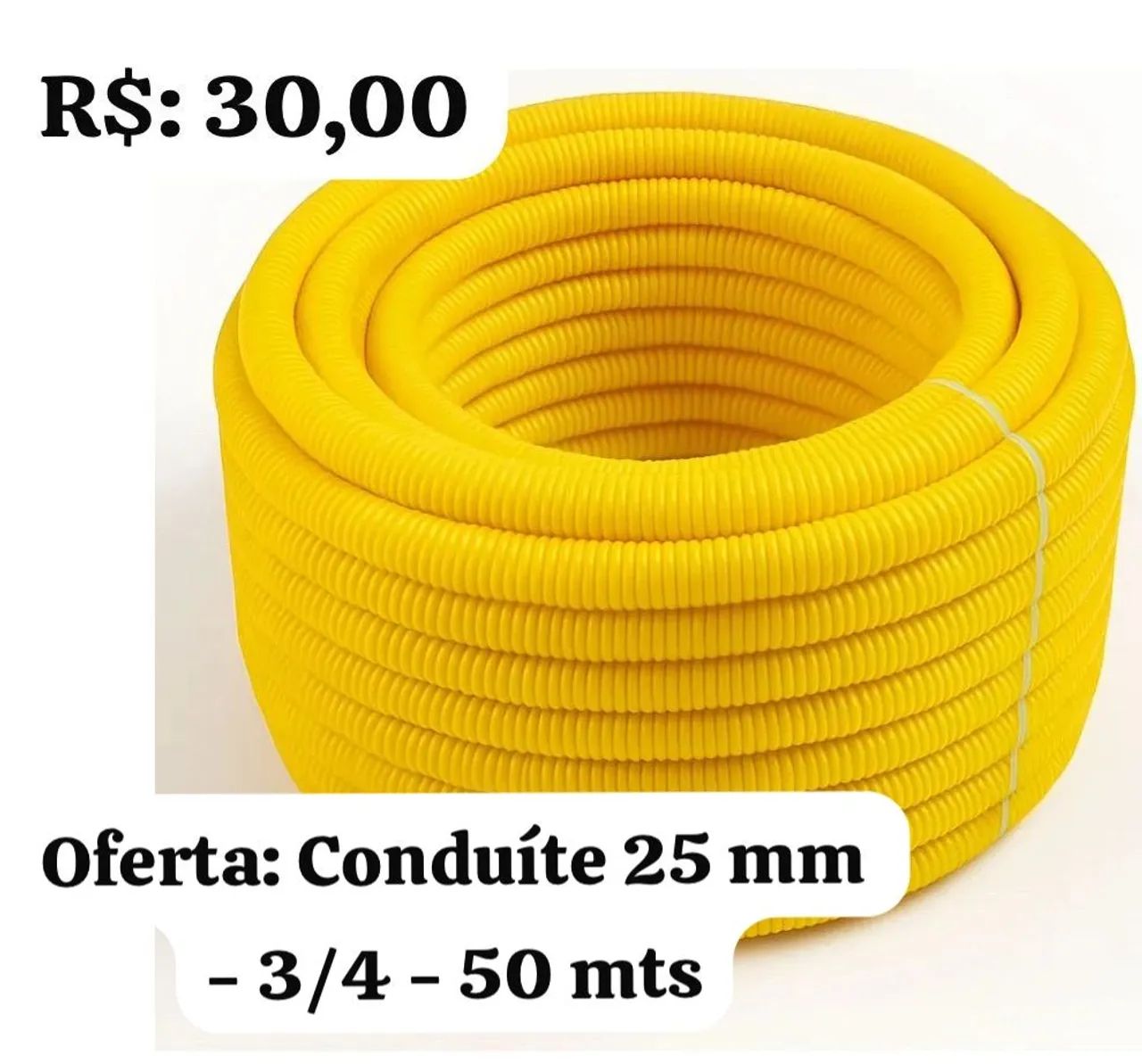 Oferta - Conduíte 25 mm - 3/4 - 50 mts