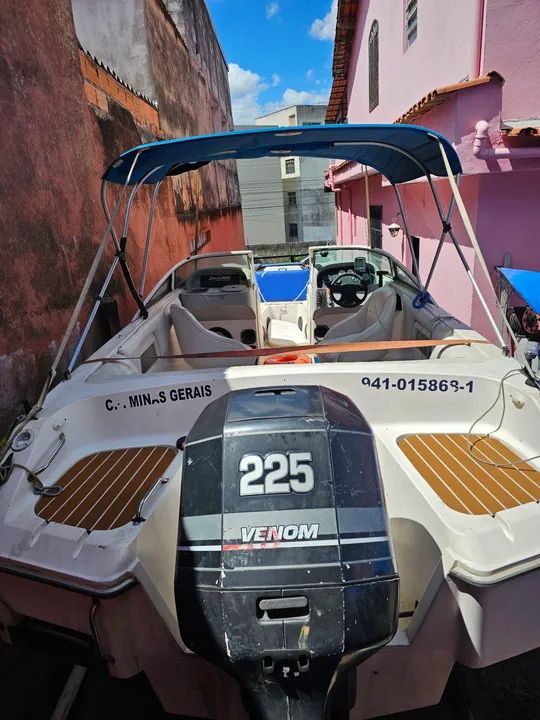 Lancha Cobra 21 pés em ótimo estado - Foto 14