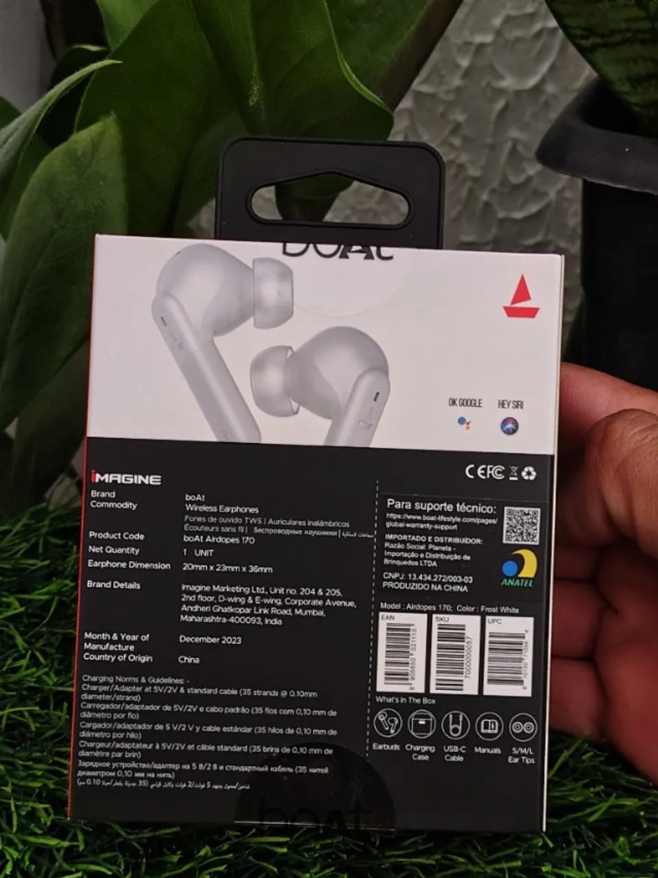  Fone de Ouvido Sem Fio Bluetooth Airdopes boAt BRANCO - Foto 4