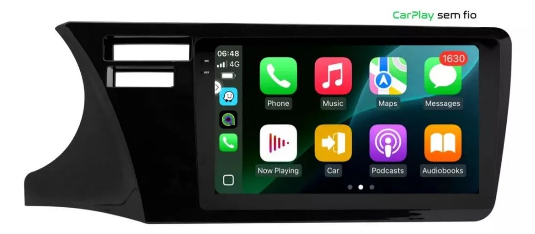 Multimídia Octacore 9 Pol. Carplay/A. Auto S/ Fio Slot Chip 4G 4Gb/64Gb City 2015 a 2021 - Foto 2
