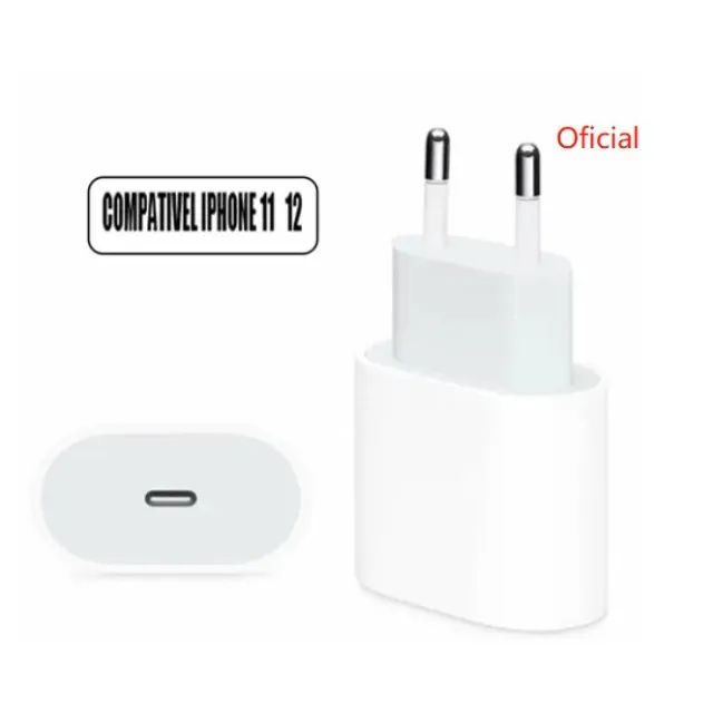 Fonte Carregador Cabeção Usb-c Turbo 20w para iPhone e iPad - Foto 4