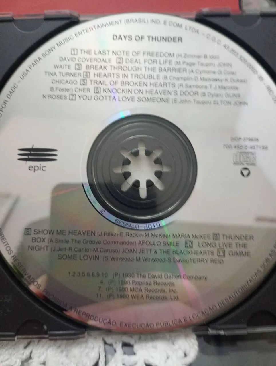 CD Days of Thunder - Trilha Sonora Original - Foto 2
