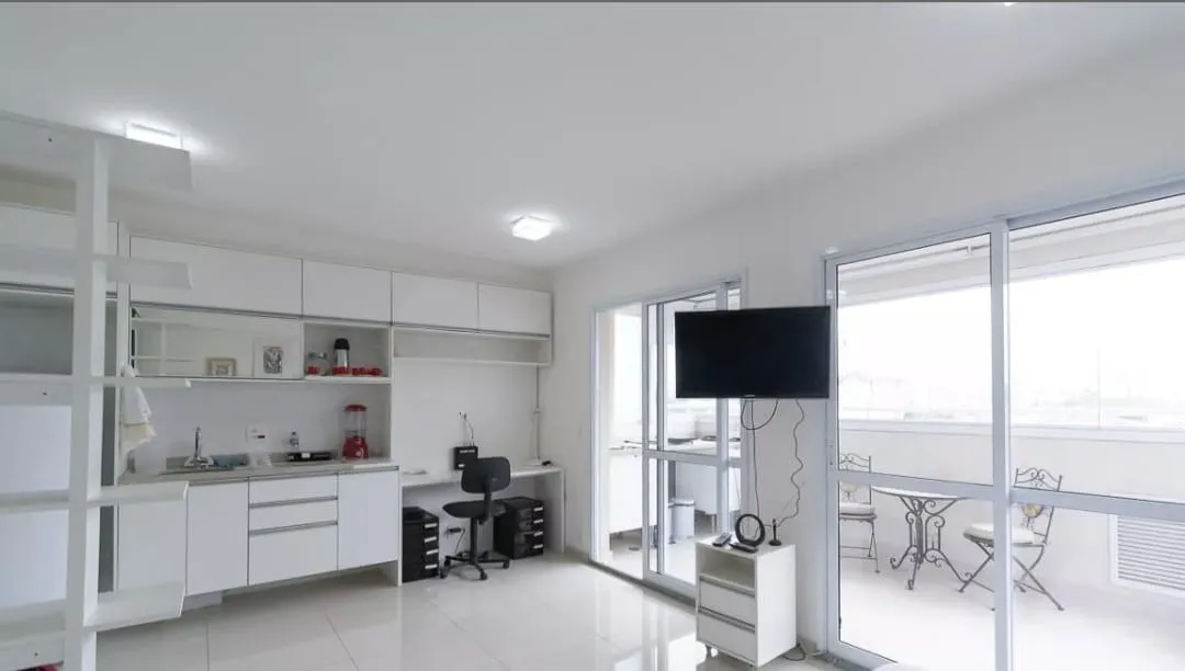 Studio à venda com 43m², 1 quarto e 1 vaga