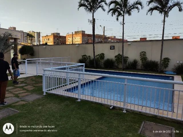 protecao de piscina em aluminio ou vidro temperado, cores e modelos, 12 x cartao - Foto 2