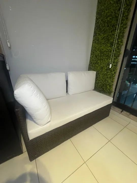 Sofá de Canto em Rattan 