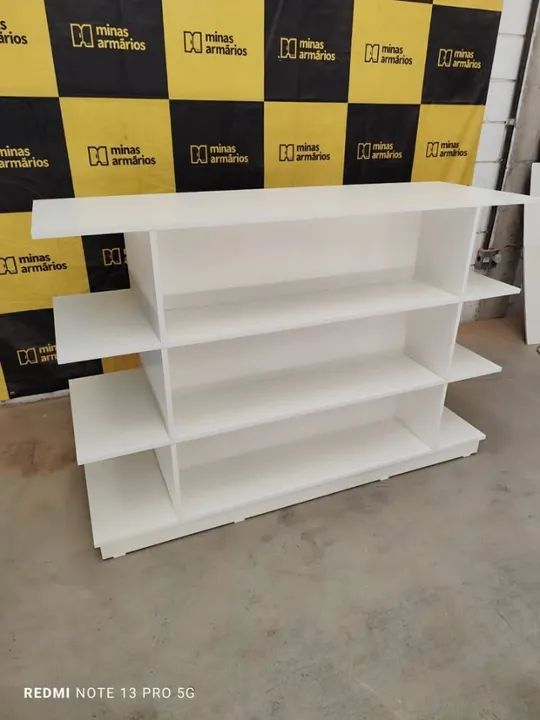 Ilha prateleiras 100x150x50 em MDF Fazemos sob medida - Foto 3