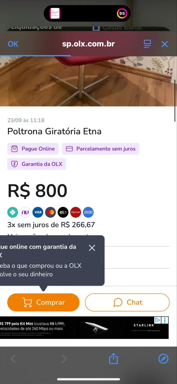 Poltrona giratória ETNA - Foto 4