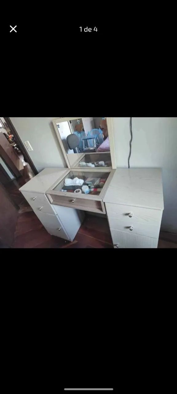 Dressing table with mirror, 2 doors and 5 drawers; offers accepted.