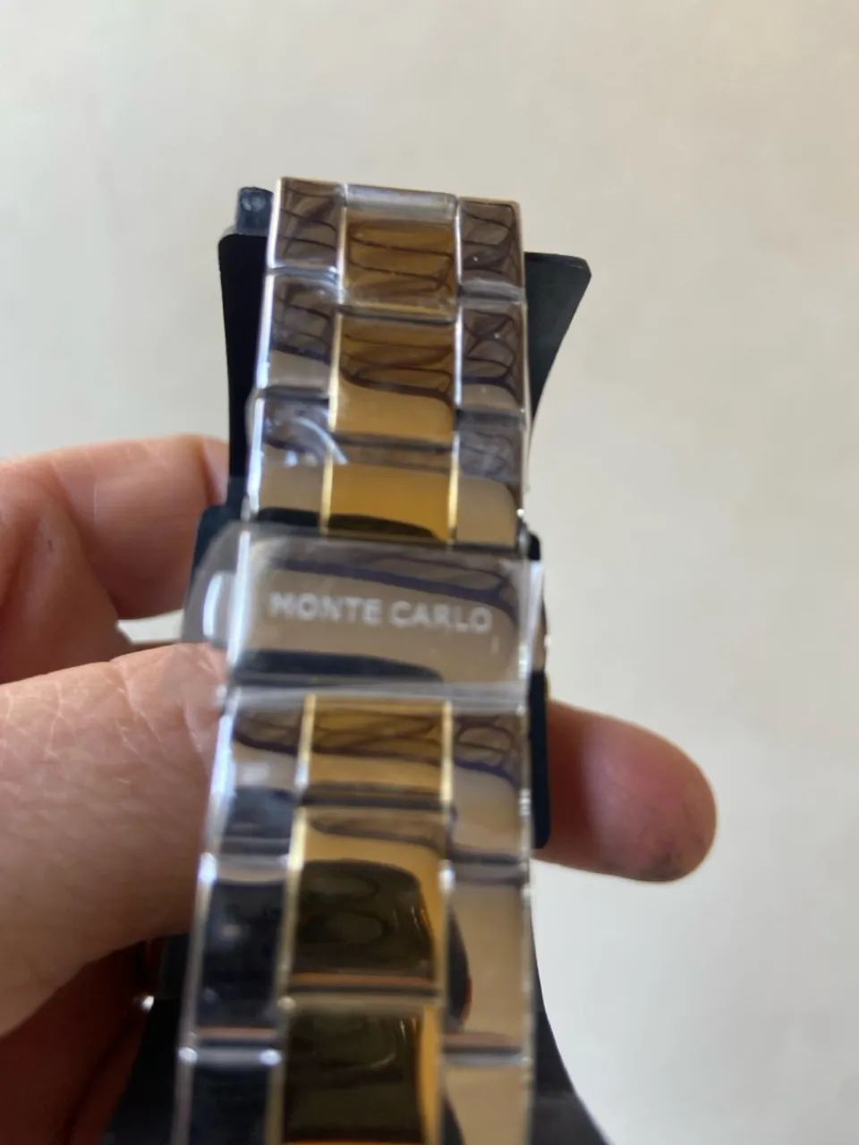 Relógio de pulso elegante dourado e prateado - Foto 5