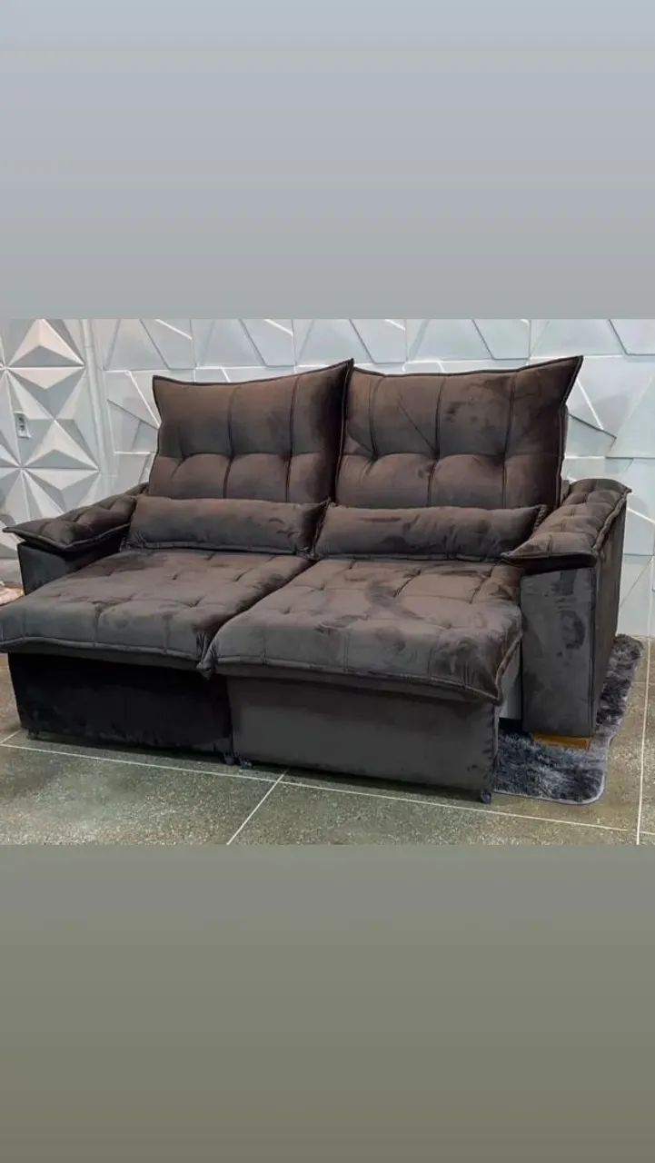 Vendo sofa cama retrátil retrô kits com poltronas diretamente da fábrica a pronta entrega  - Foto 4