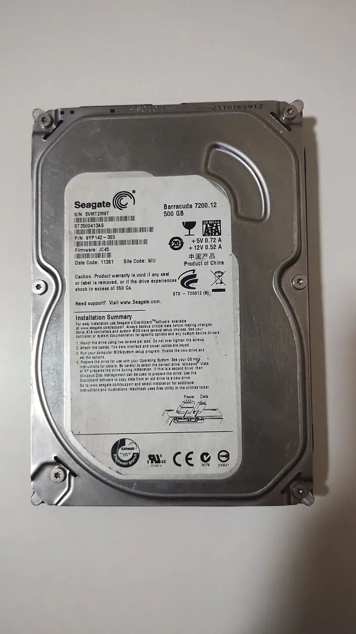 HD pra computador 500gb