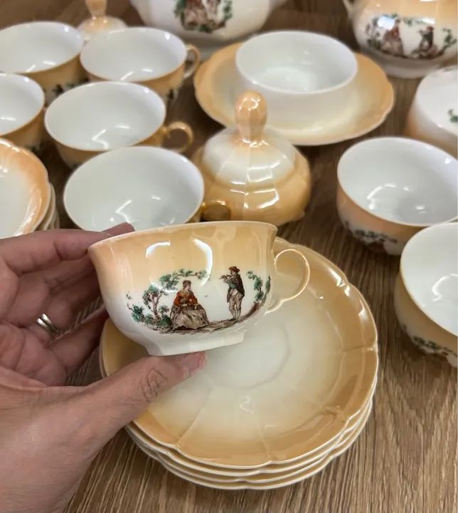 Conjunto de chá vintage em porcelana - Foto 3
