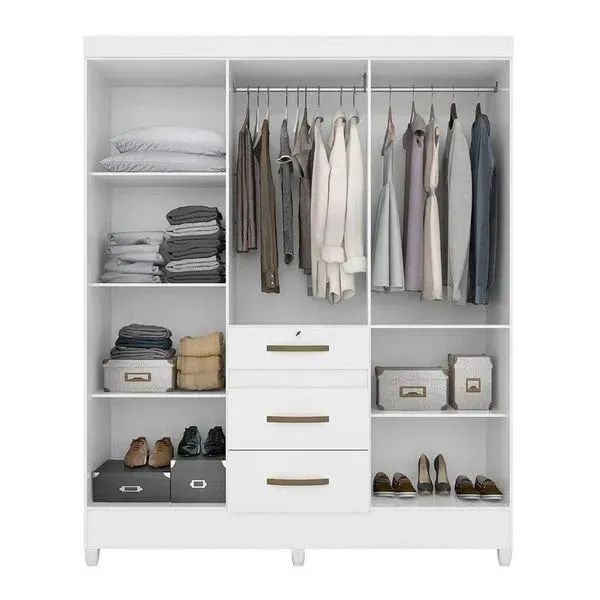 Guarda Roupa Itatiba Moval Branco - Entrega Rápida!  - Foto 2