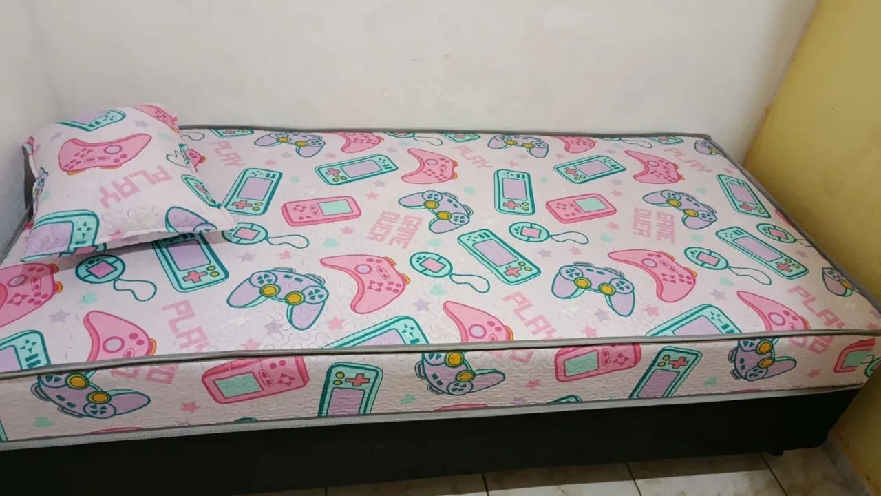 Cama solteiro +travesseiro de brinde promoção  - Foto 3