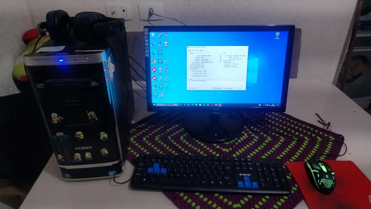 Computador PC Completo com Monitor e Periféricos