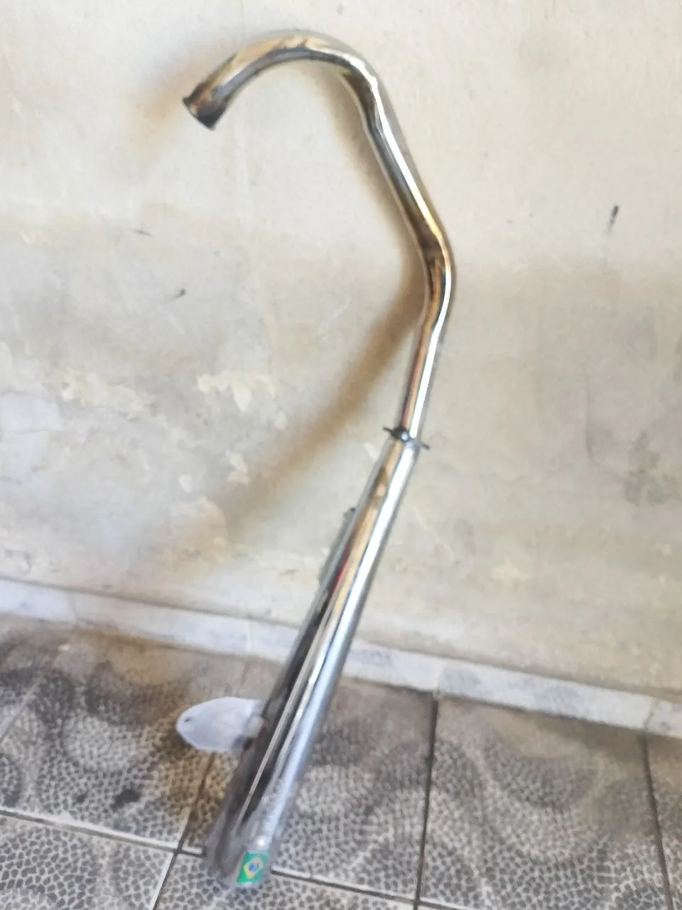 Escape Cromado para Moto - Novo