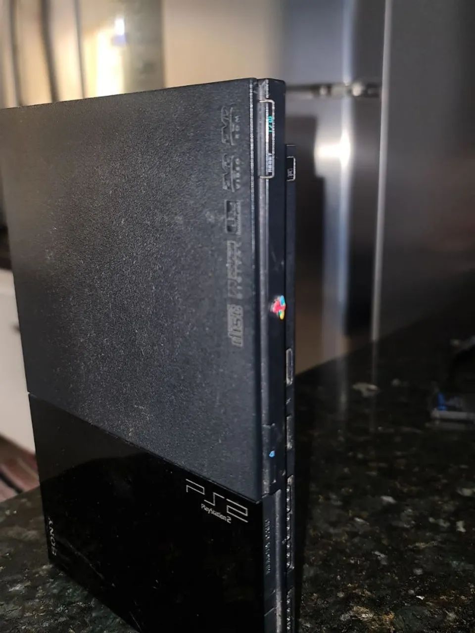 Ps2 com controle e cabo de video 