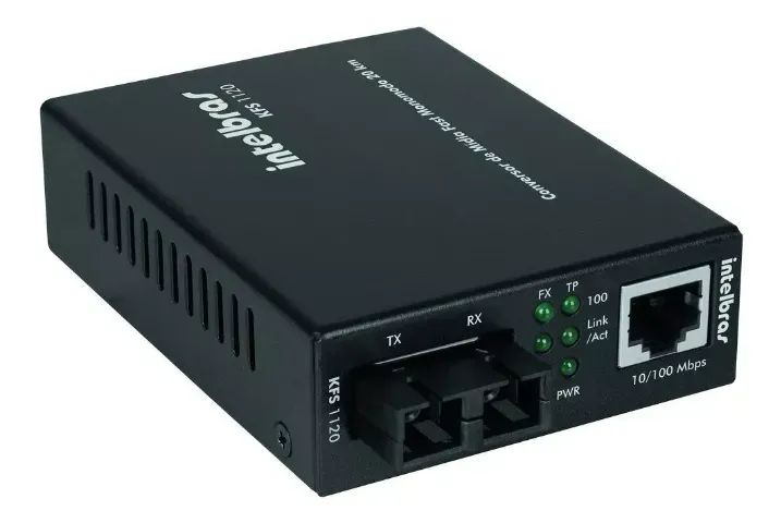 Intelbras KFS 1120 - Conversor de Midia Fast Monomodo 20Km