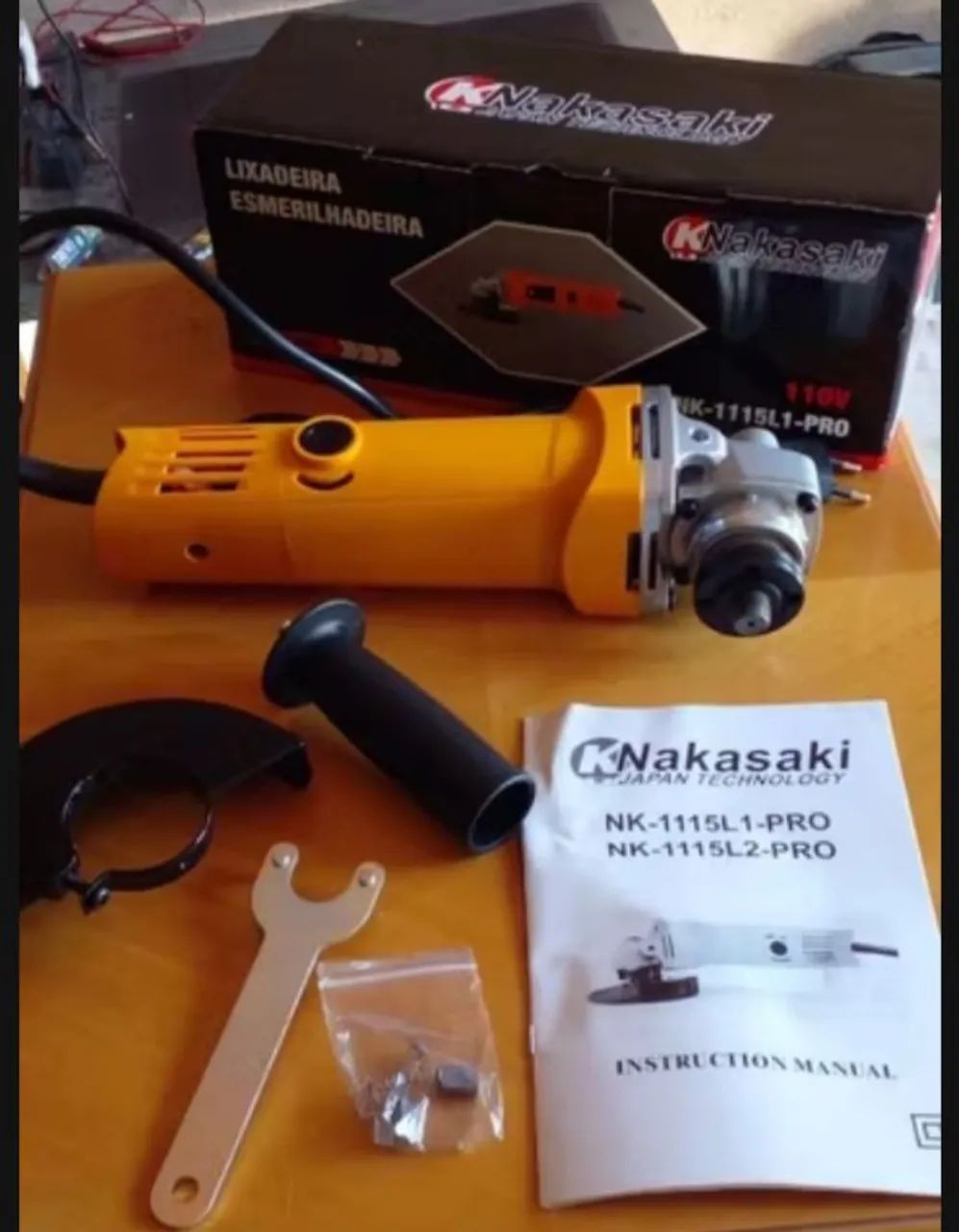 Esmerilhadeira Angular 7'' com Acessórios 110V nakasaki  - Foto 4