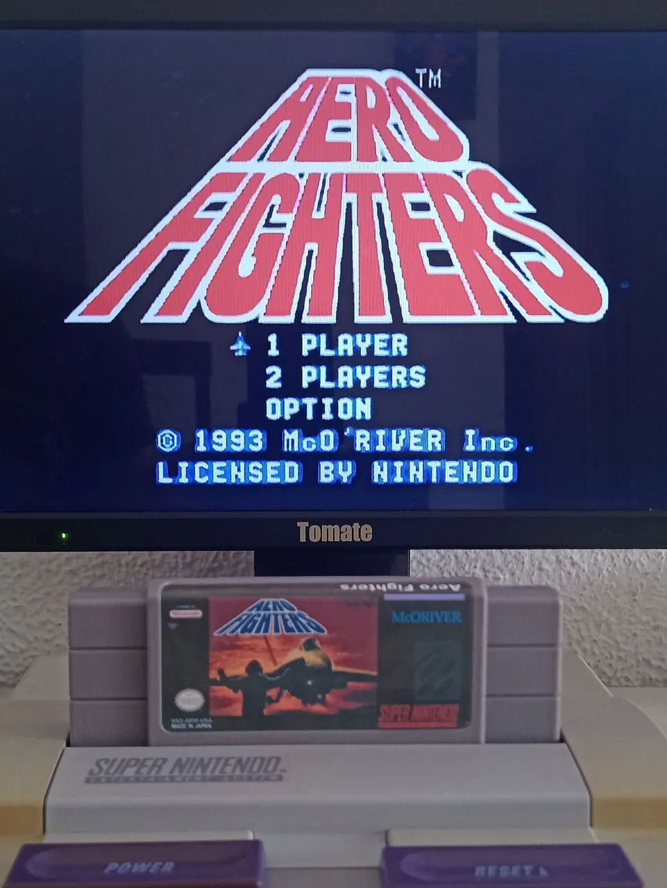Jogo Aero Fighters Super Nintendo