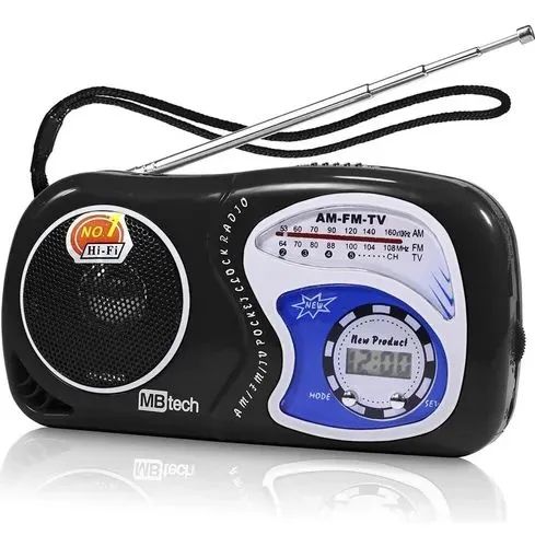 Rádio am e fm a pilha 