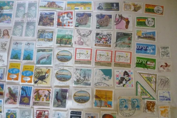 Selos Antigos Do Brasil A Classificar Lote Com 130 Leia Desc (Usado) - Foto 2