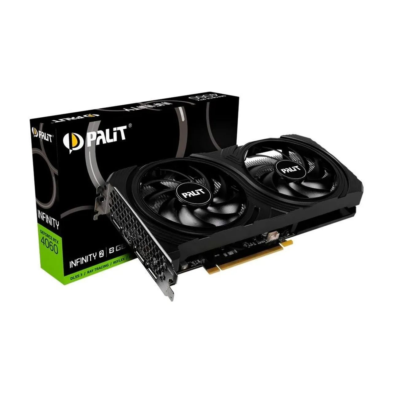 Placa de Vídeo Palit NVIDIA GeForce RTX 4060 Infinity 2, 8GB, GDDR6, DLSS, Ray Tracing,
