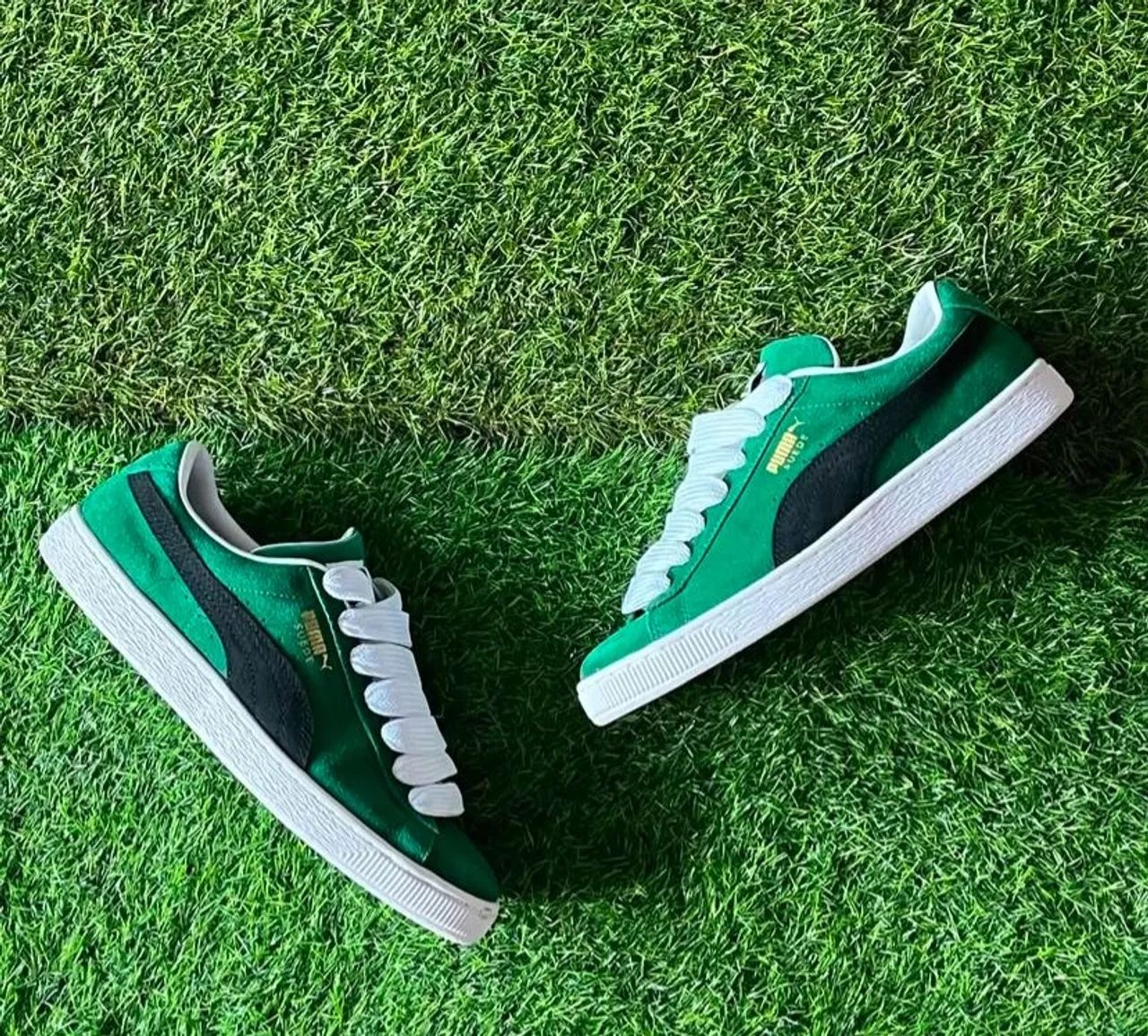 Tênis Puma Suede Verde aceito troca ou proposta  - Foto 2
