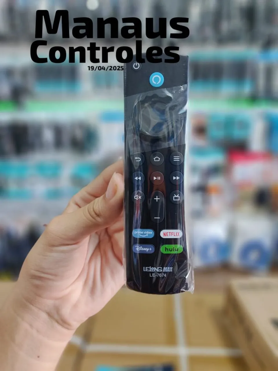 Controle Fire Stick Tv com comando de Voz