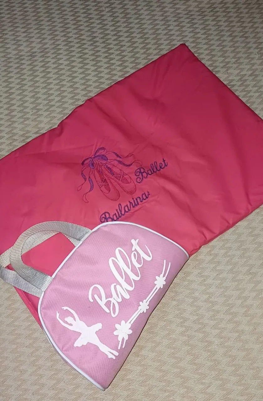 Bolsa de Ballet Infantil Rosa - Nova