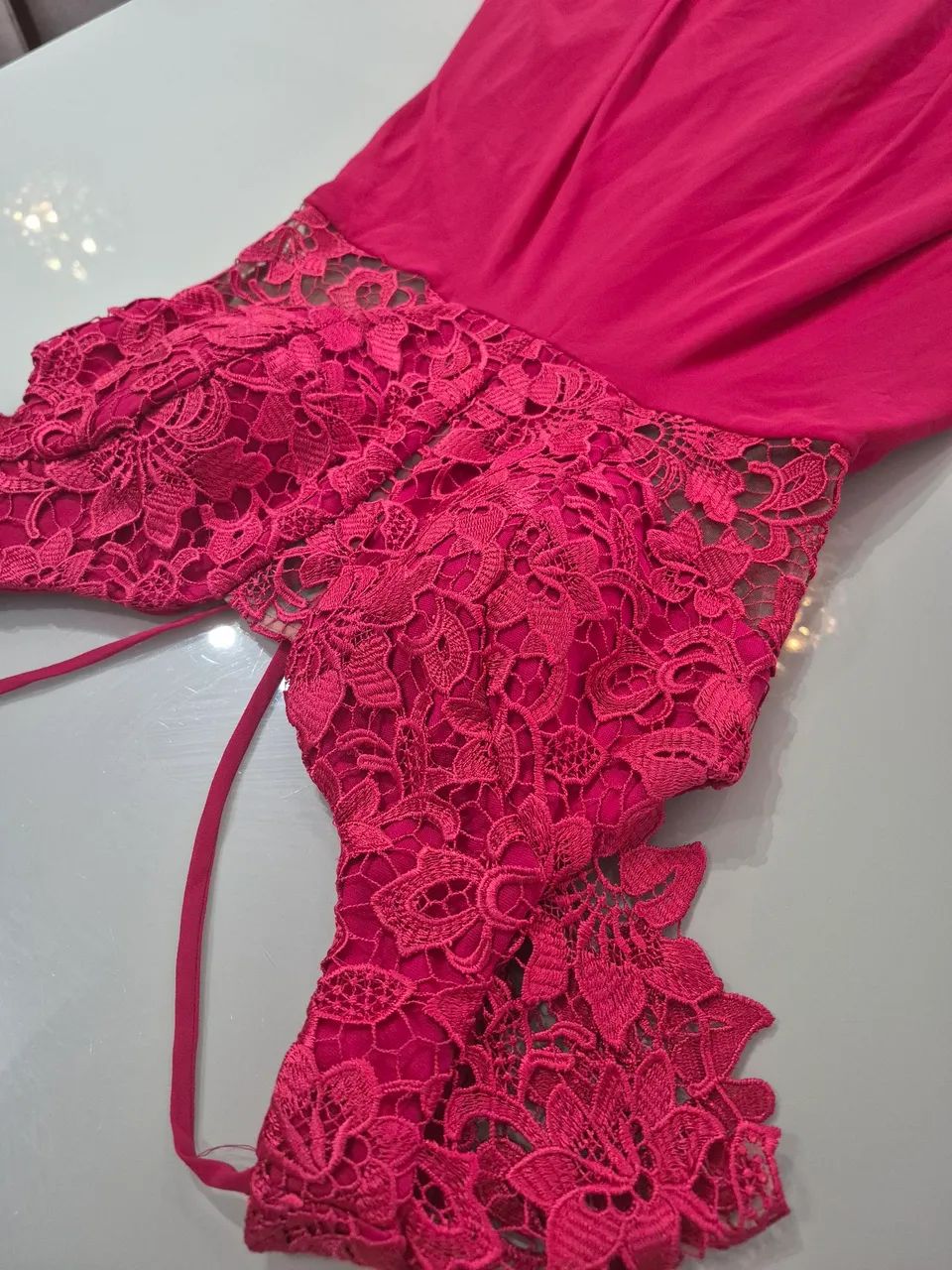 Vestido longo Pink belíssimo também M - Foto 4