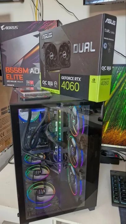 Pc Gamer Ryzen 5800x com RTX4060 de 8gb 32gb de Ram - Foto 5