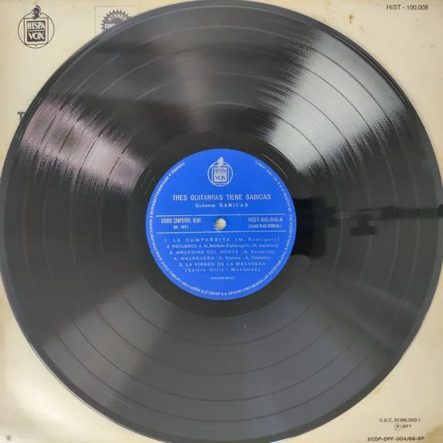 disco de vinil lp sabicas - tres guitarras tiene - Foto 3